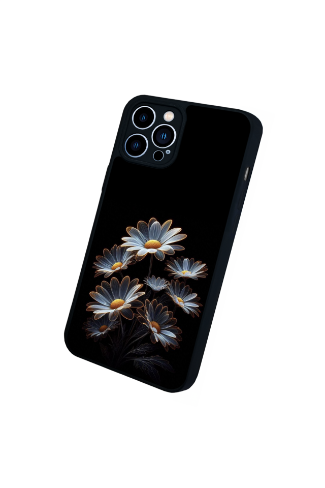 iPhone 12 Pro Max Uyumlu Cicek Tasarımlı Glossy Premium Kılıf