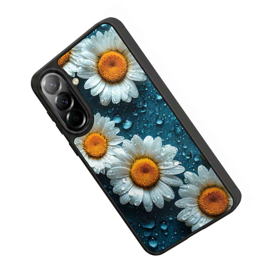 Samsung Galaxy A57 Uyumlu Cicek Tasarımlı Glossy Premium Kılıf