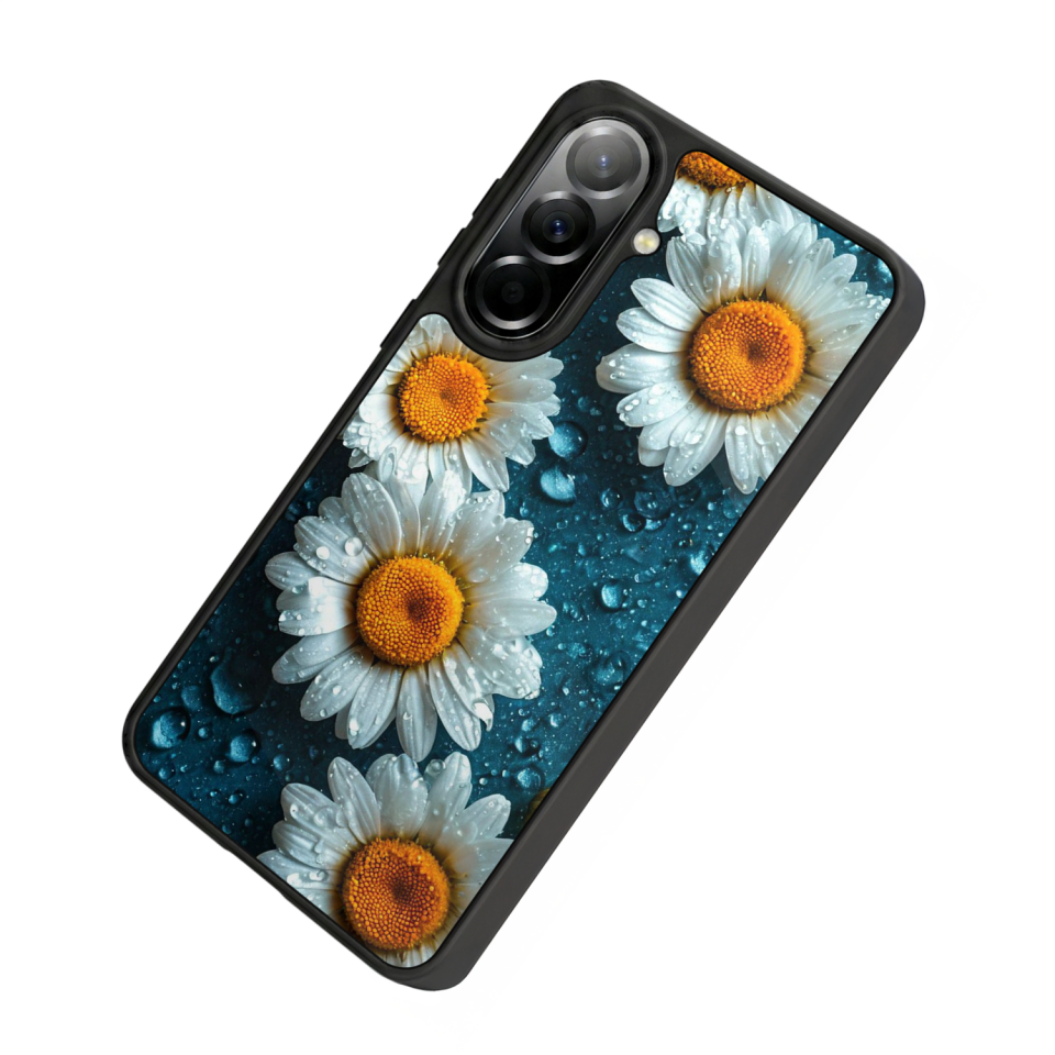 Samsung Galaxy A57 Uyumlu Cicek Tasarımlı Glossy Premium Kılıf