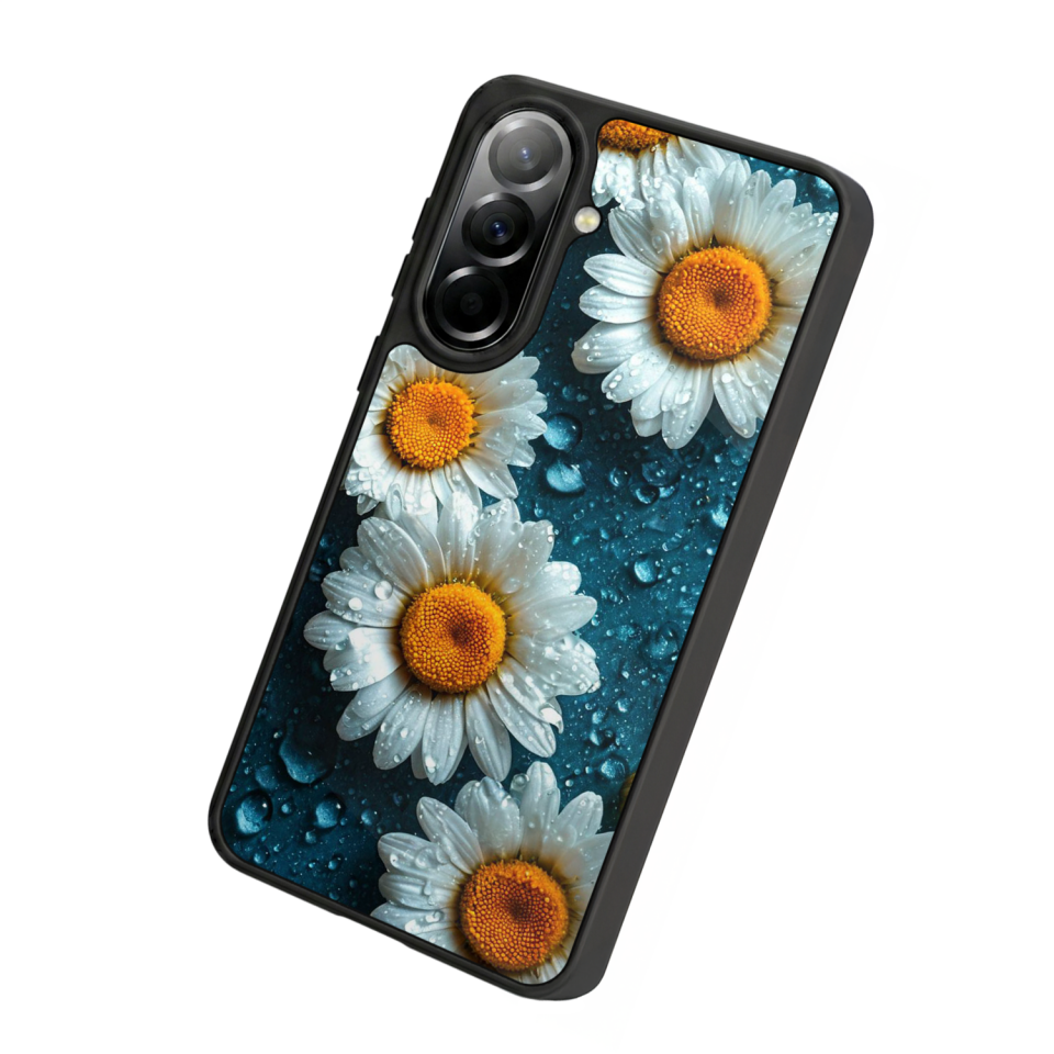 Samsung Galaxy A57 Uyumlu Cicek Tasarımlı Glossy Premium Kılıf