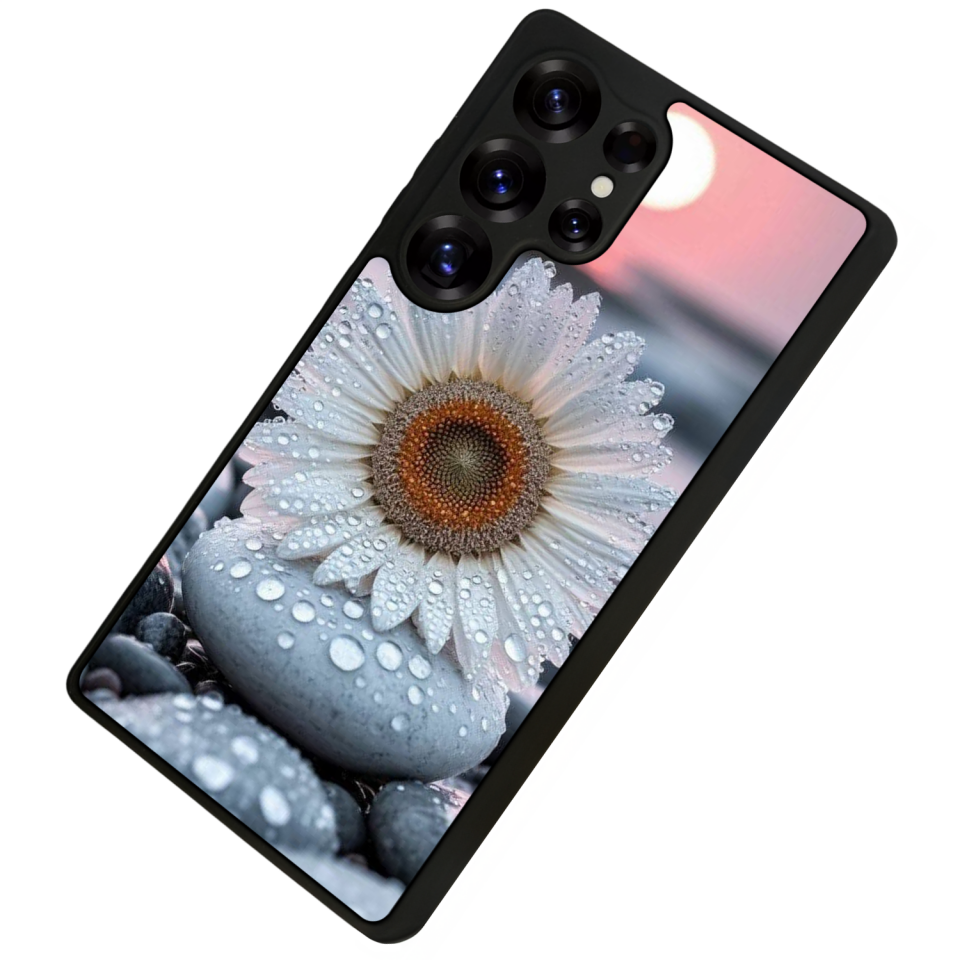 Samsung Galaxy S25 Ultra Uyumlu Cicek Tasarımlı Glossy Premium Kılıf
