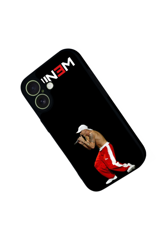 iPhone 17 Uyumlu Eminem Tasarımlı Glossy Premium Kılıf