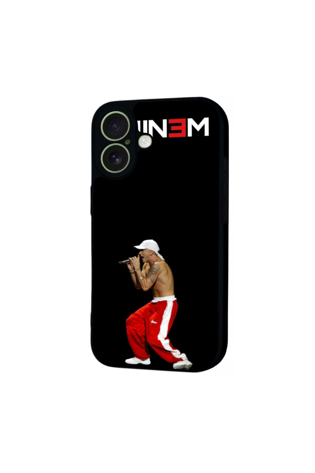 iPhone 17 Uyumlu Eminem Tasarımlı Glossy Premium Kılıf