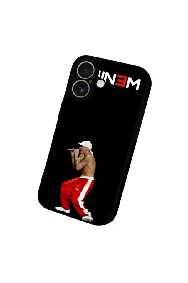 iPhone 17 Uyumlu Eminem Tasarımlı Glossy Premium Kılıf