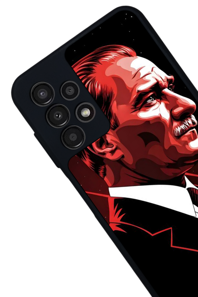 Samsung Galaxy A23 Uyumlu Mustafa Kemal Ataturk Tasarımlı Glossy Premium Kılıf