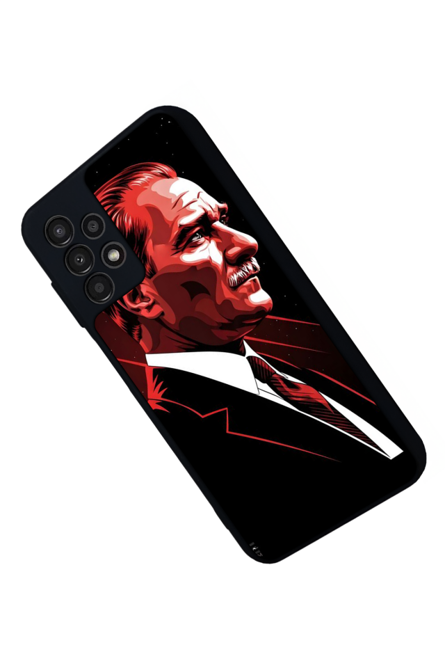 Samsung Galaxy A23 Uyumlu Mustafa Kemal Ataturk Tasarımlı Glossy Premium Kılıf