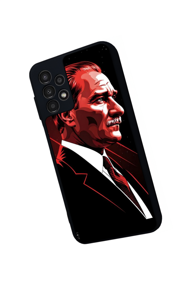 Samsung Galaxy A23 Uyumlu Mustafa Kemal Ataturk Tasarımlı Glossy Premium Kılıf