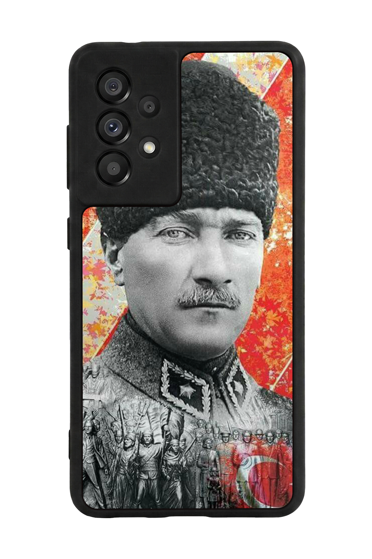 Samsung Galaxy A73 Uyumlu Mustafa Kemal Ataturk Tasarımlı Glossy Premium Kılıf
