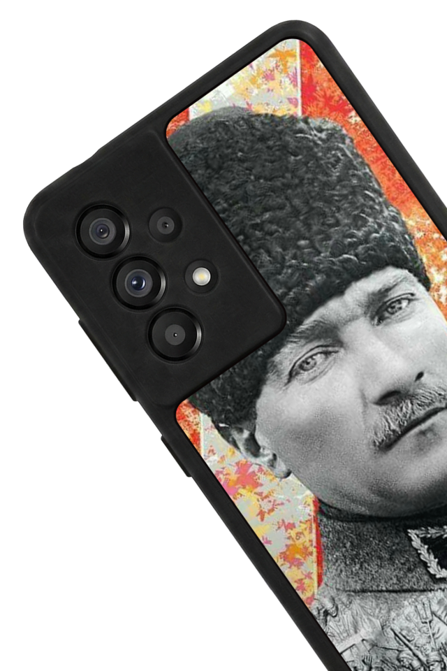 Samsung Galaxy A73 Uyumlu Mustafa Kemal Ataturk Tasarımlı Glossy Premium Kılıf