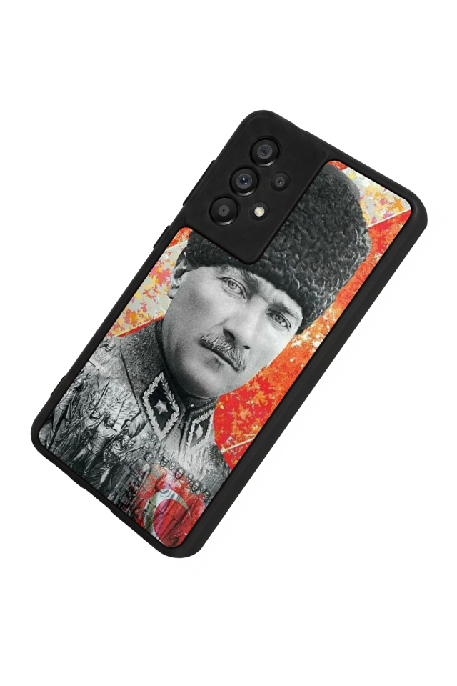 Samsung Galaxy A73 Uyumlu Mustafa Kemal Ataturk Tasarımlı Glossy Premium Kılıf
