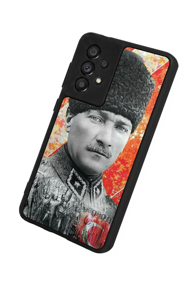 Samsung Galaxy A73 Uyumlu Mustafa Kemal Ataturk Tasarımlı Glossy Premium Kılıf