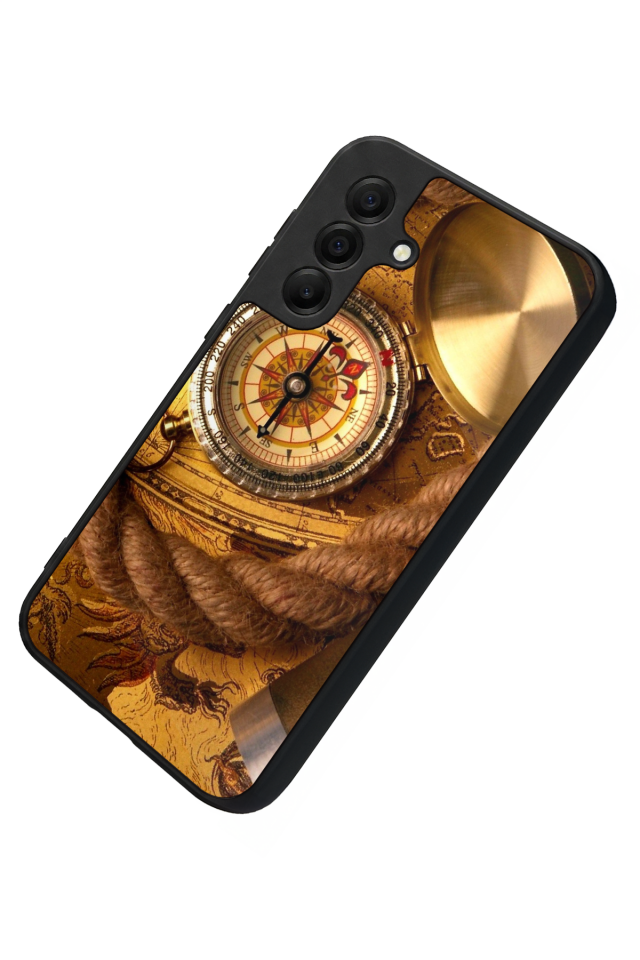 Samsung Galaxy A17 Uyumlu Pusula Tasarımlı Glossy Premium Kılıf