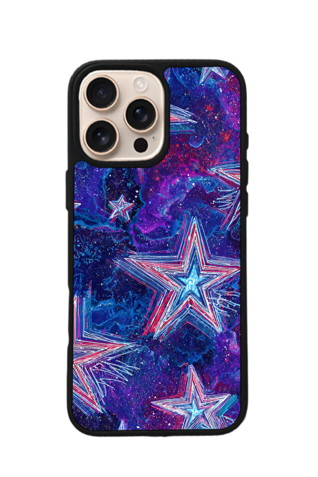iPhone 16 Pro Max Uyumlu Retro Yildizlar Tasarımlı Glossy Premium Kılıf