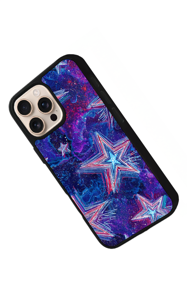 iPhone 16 Pro Max Uyumlu Retro Yildizlar Tasarımlı Glossy Premium Kılıf