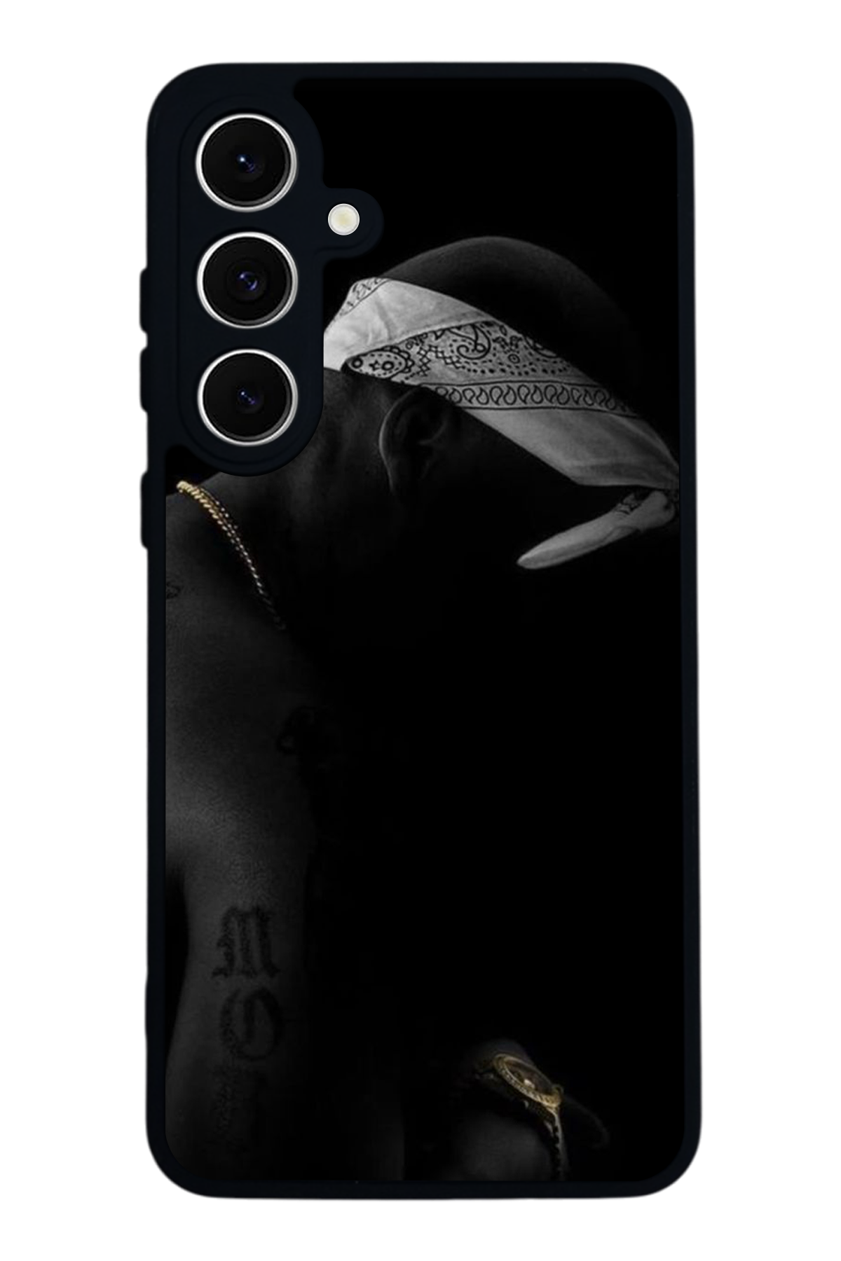 Samsung Galaxy S24 FE Uyumlu Tupac Tasarımlı Glossy Premium Kılıf