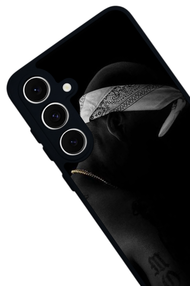 Samsung Galaxy S24 FE Uyumlu Tupac Tasarımlı Glossy Premium Kılıf