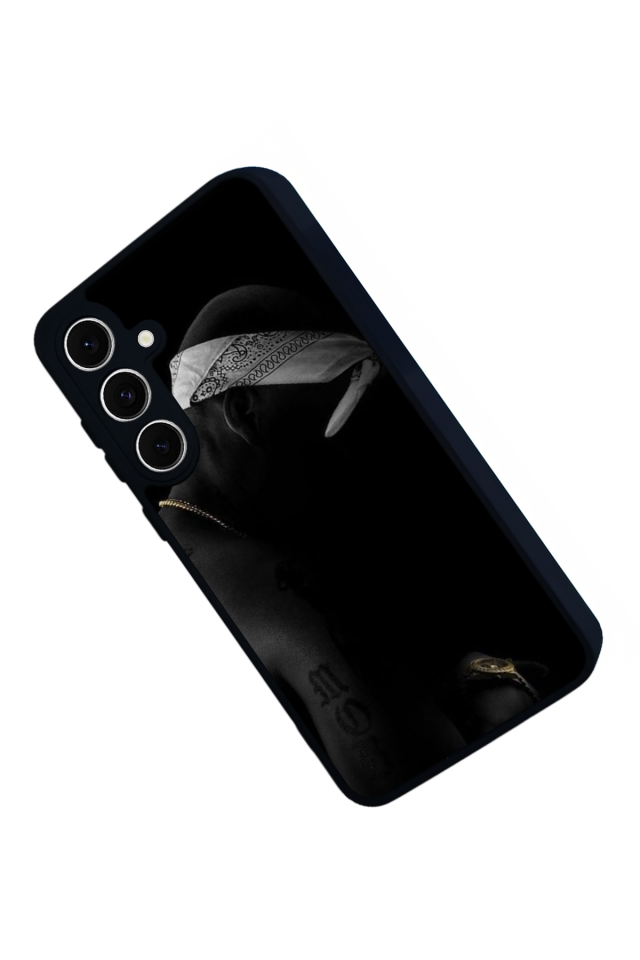 Samsung Galaxy S24 FE Uyumlu Tupac Tasarımlı Glossy Premium Kılıf
