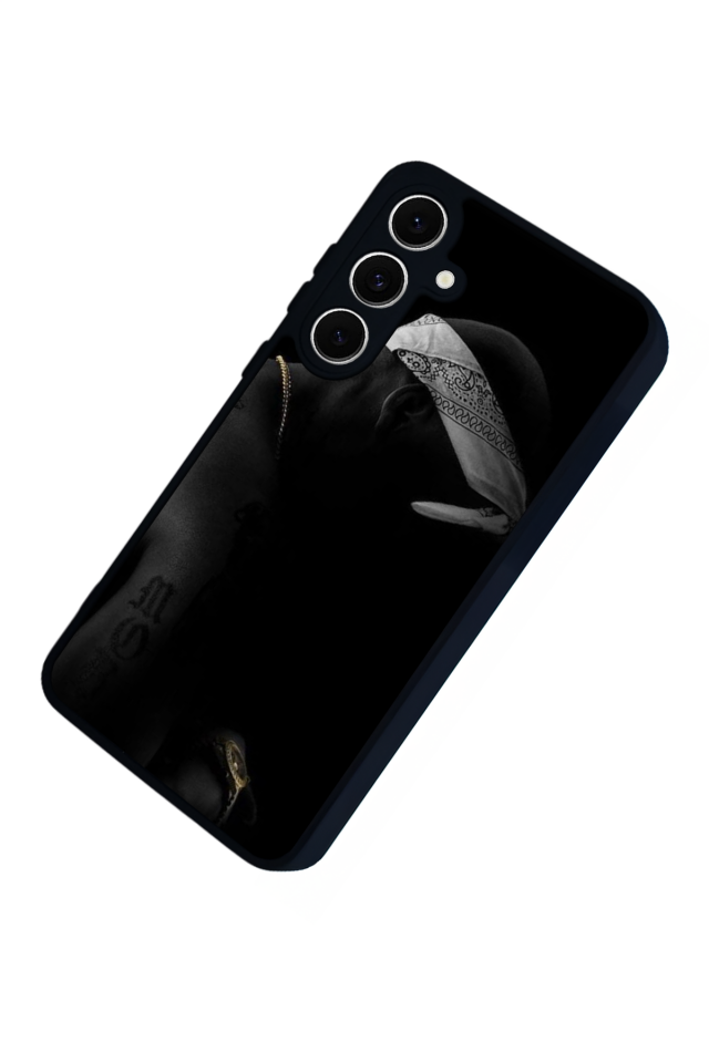 Samsung Galaxy S24 FE Uyumlu Tupac Tasarımlı Glossy Premium Kılıf
