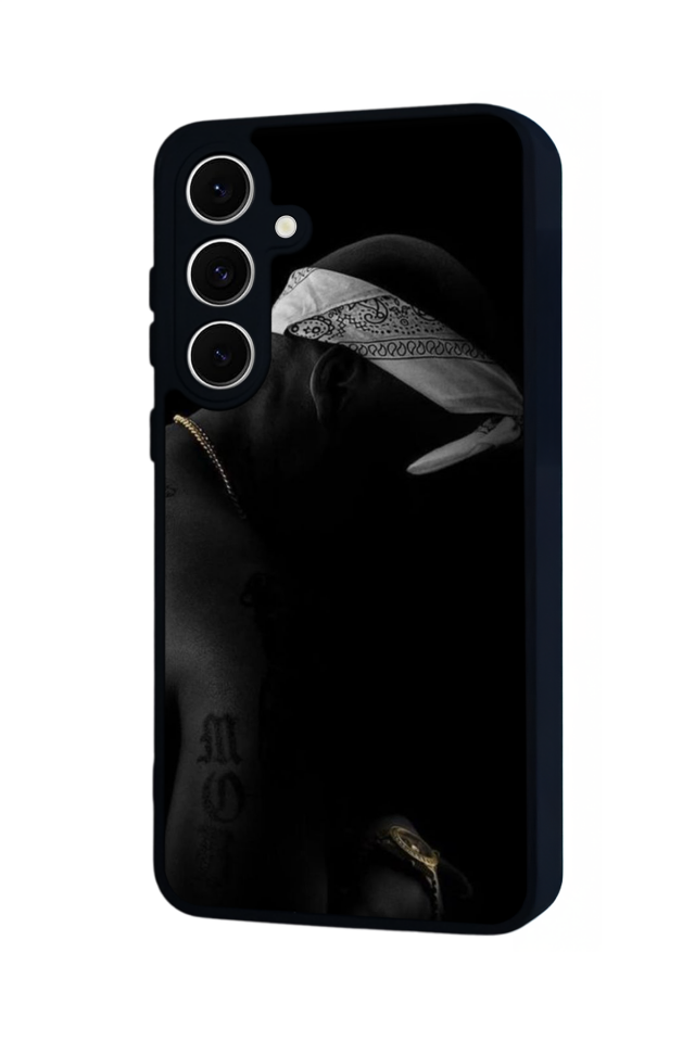Samsung Galaxy S24 FE Uyumlu Tupac Tasarımlı Glossy Premium Kılıf