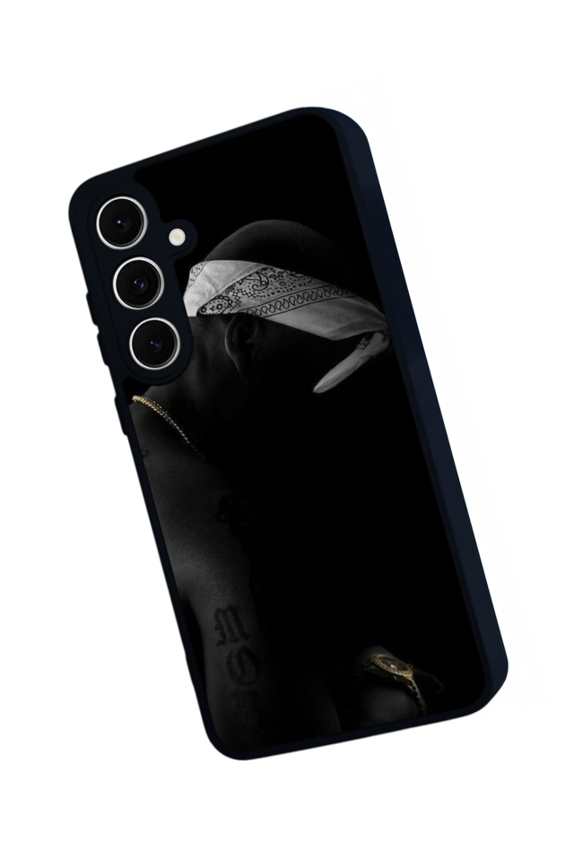 Samsung Galaxy S24 FE Uyumlu Tupac Tasarımlı Glossy Premium Kılıf