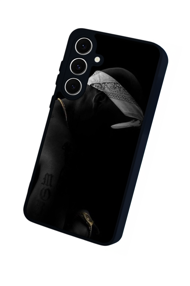 Samsung Galaxy S24 FE Uyumlu Tupac Tasarımlı Glossy Premium Kılıf