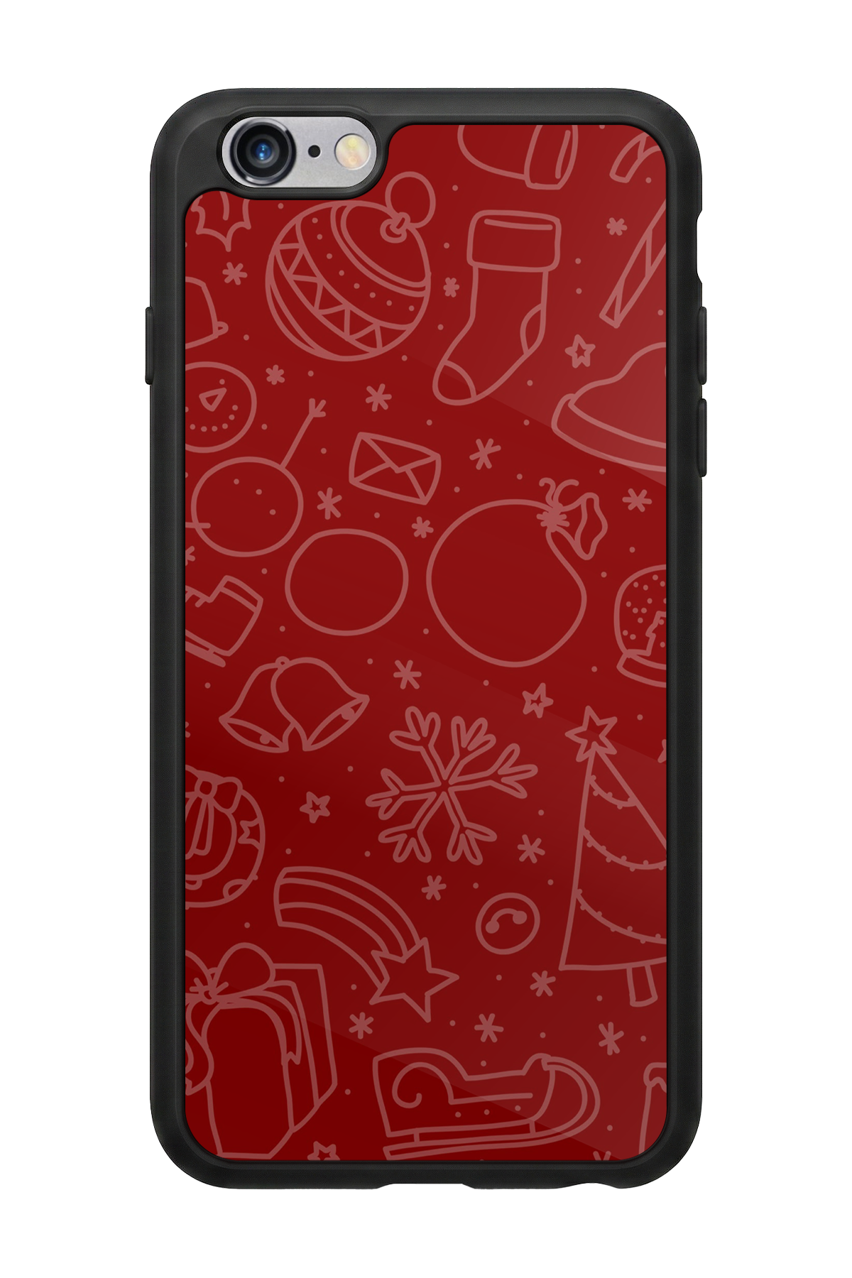 iPhone 6s Plus Uyumlu Yilbasi Christmas Tasarımlı Glossy Premium Kılıf