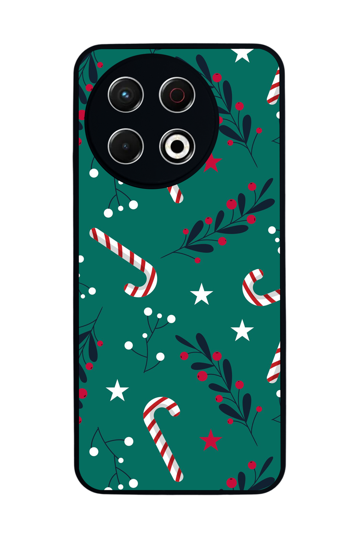 Tecno Spark 30 Pro Uyumlu Yilbasi Christmas Tasarımlı Glossy Premium Kılıf