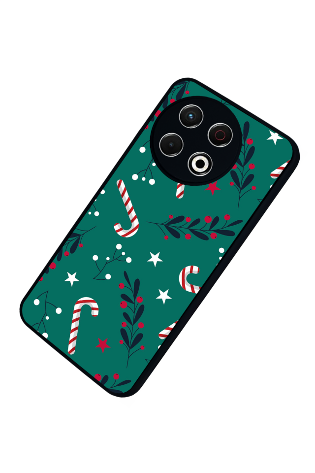 Tecno Spark 30 Pro Uyumlu Yilbasi Christmas Tasarımlı Glossy Premium Kılıf