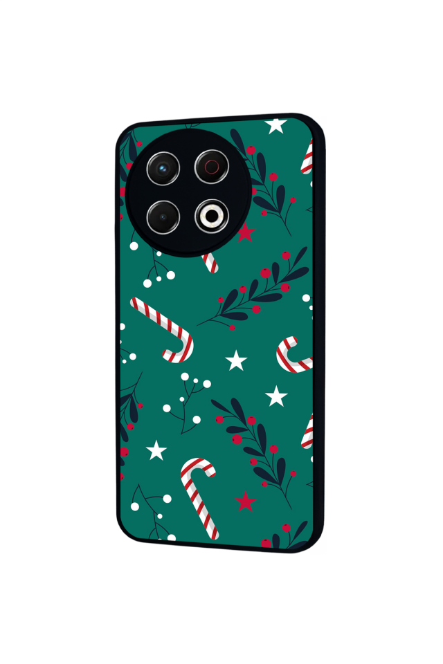 Tecno Spark 30 Pro Uyumlu Yilbasi Christmas Tasarımlı Glossy Premium Kılıf