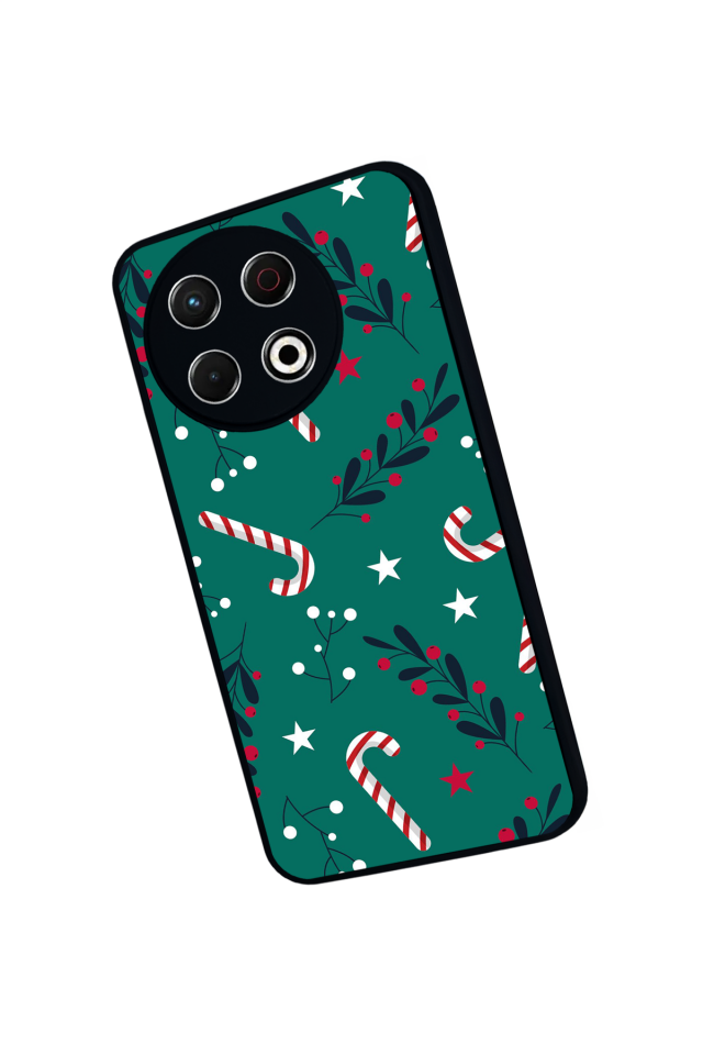 Tecno Spark 30 Pro Uyumlu Yilbasi Christmas Tasarımlı Glossy Premium Kılıf