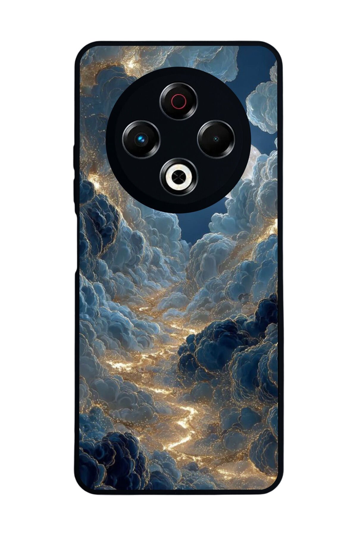 Tecno Spark 30 Uyumlu Ay Tasarımlı Glossy Premium Kılıf