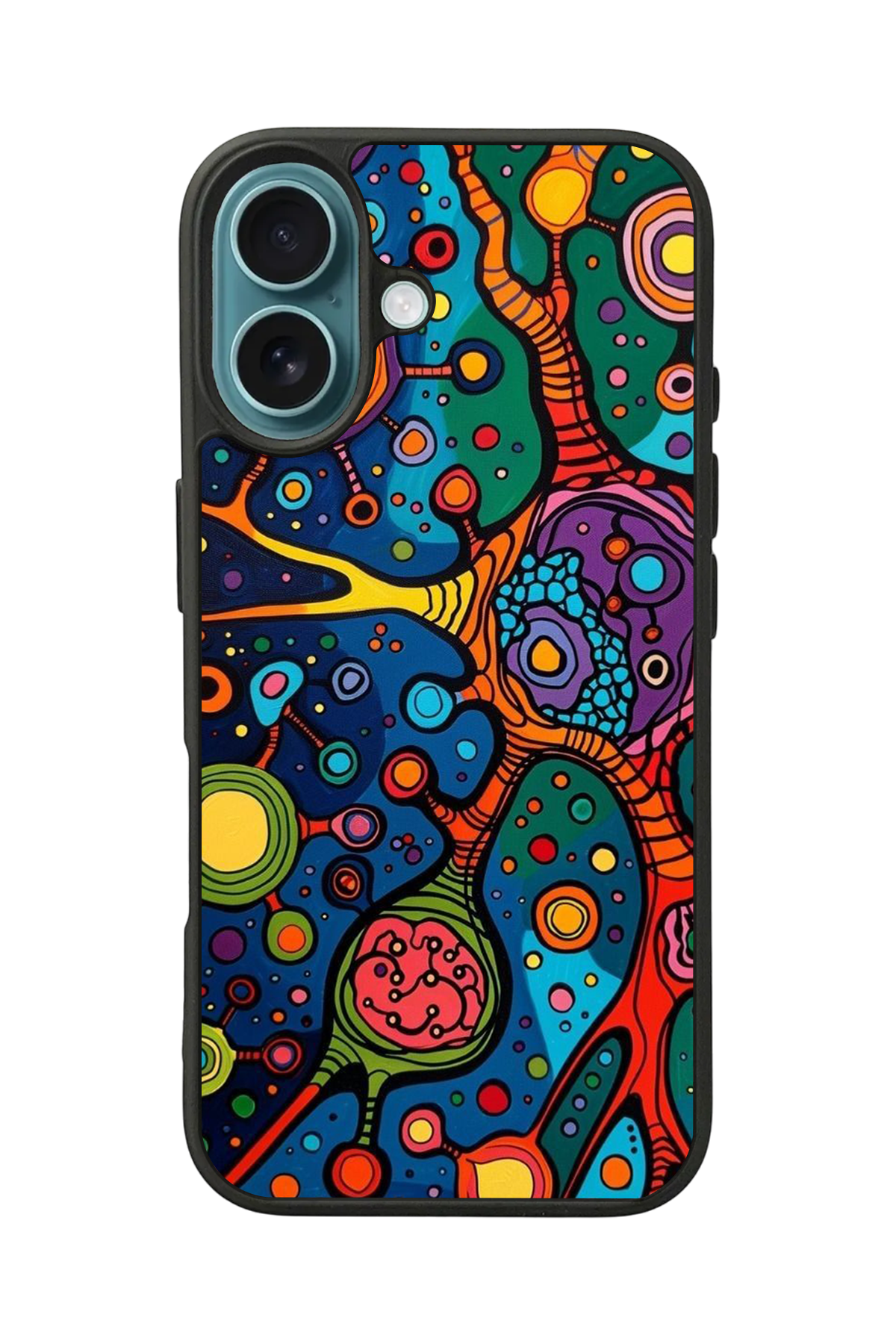 iPhone 16 Plus Uyumlu Abstract Tasarımlı Glossy Premium Kılıf