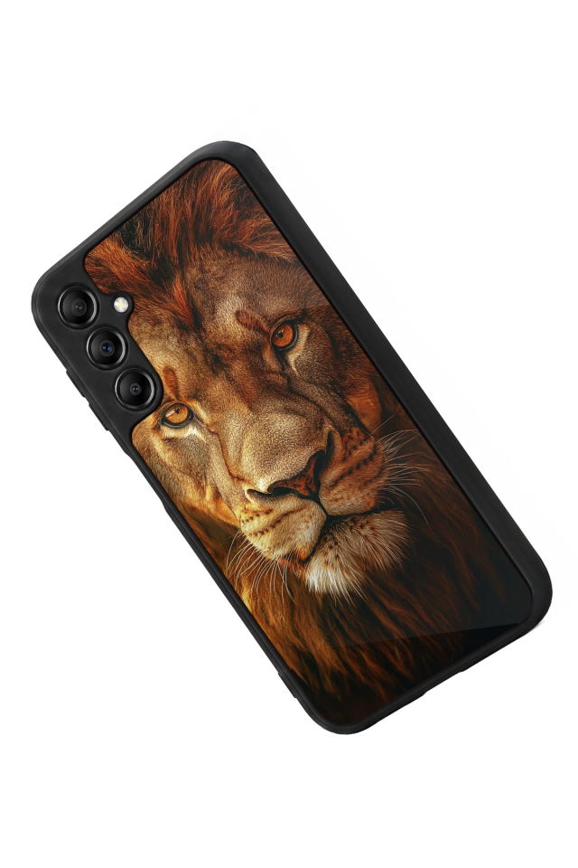 Samsung Galaxy A14 Uyumlu Aslan Tasarımlı Glossy Premium Kılıf