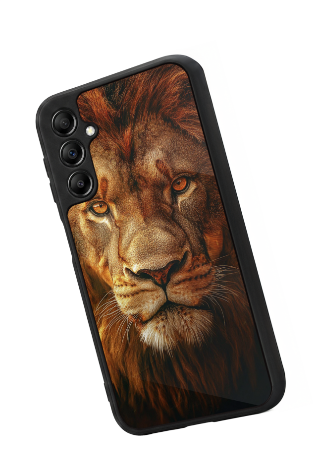 Samsung Galaxy A14 Uyumlu Aslan Tasarımlı Glossy Premium Kılıf