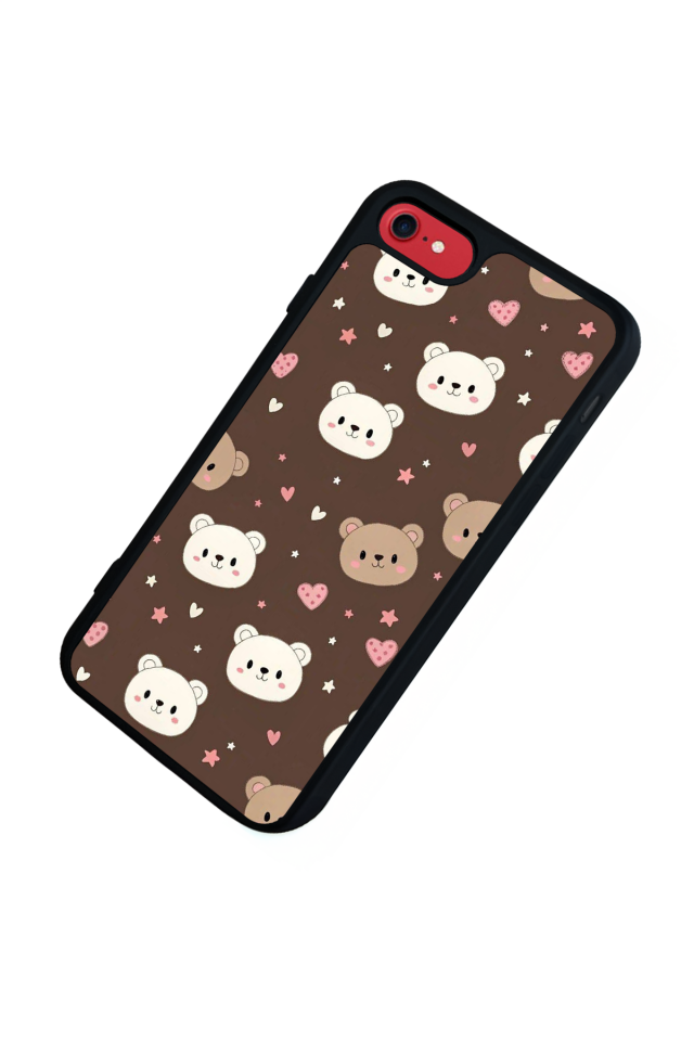 iPhone 7 Uyumlu Ayı Tasarımlı Glossy Premium Kılıf