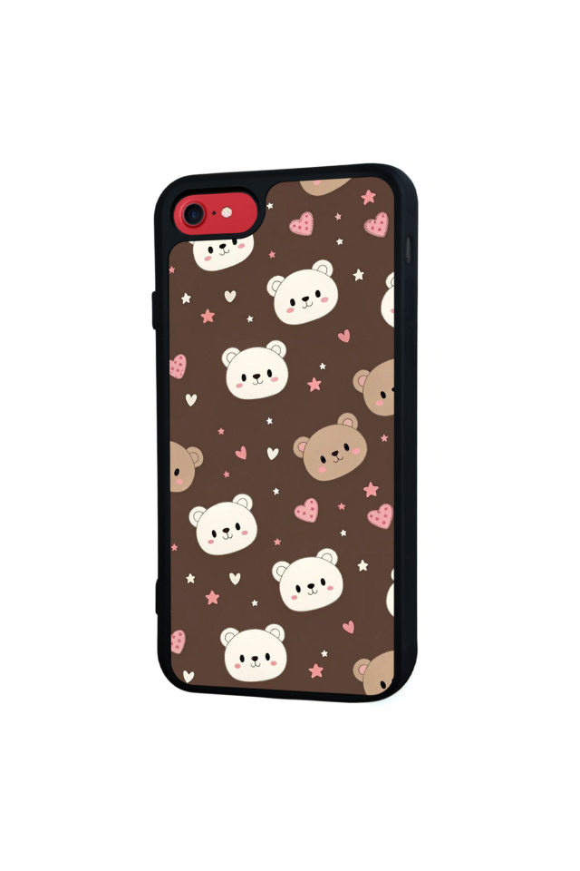 iPhone 7 Uyumlu Ayı Tasarımlı Glossy Premium Kılıf