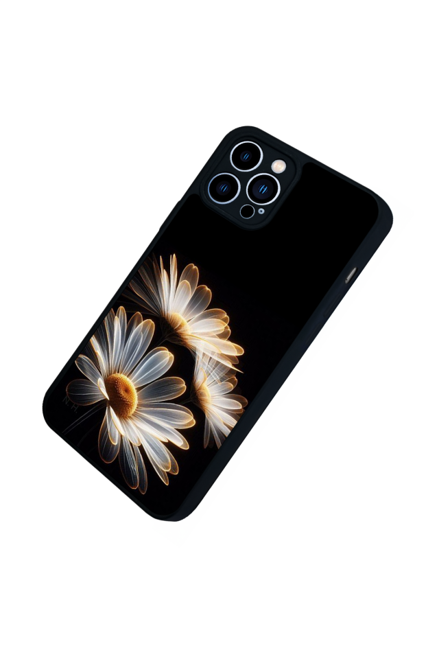 iPhone 12 Pro Max Uyumlu Cicek Tasarımlı Glossy Premium Kılıf