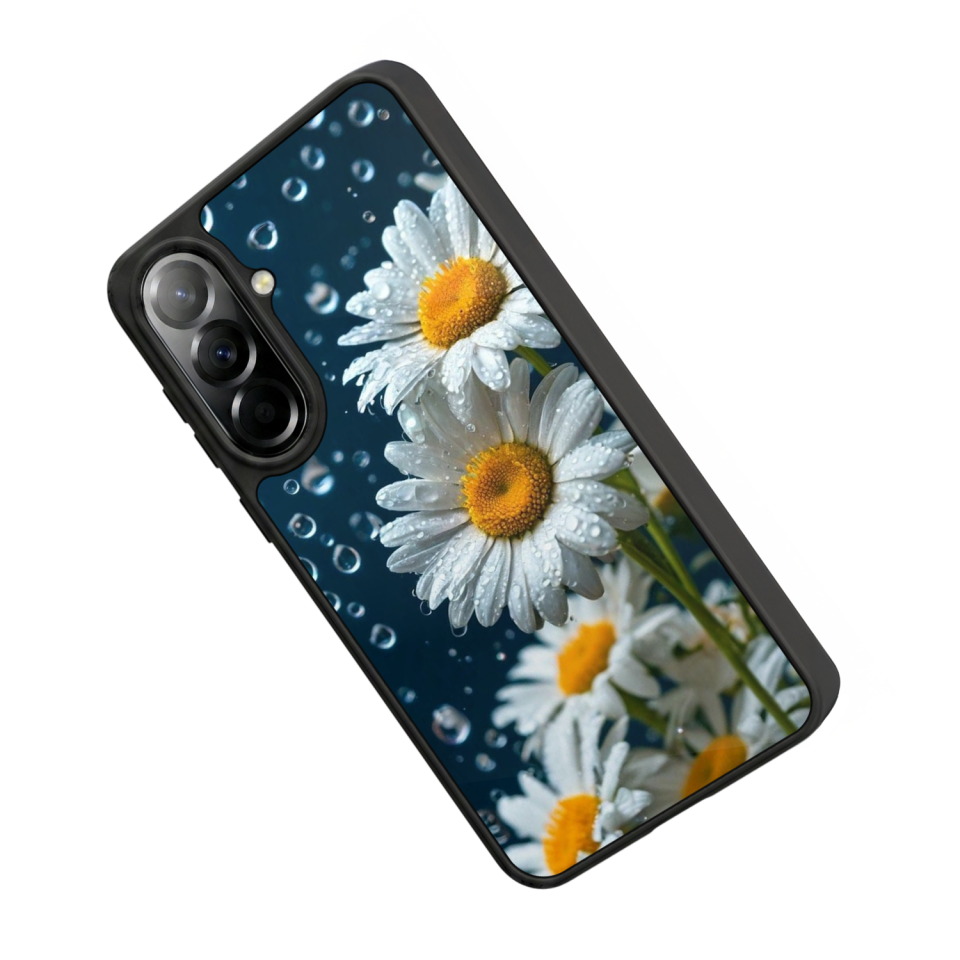 Samsung Galaxy A57 Uyumlu Cicek Tasarımlı Glossy Premium Kılıf