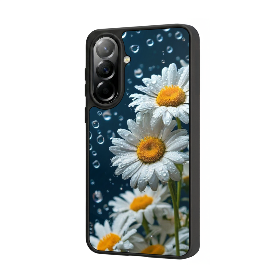 Samsung Galaxy A57 Uyumlu Cicek Tasarımlı Glossy Premium Kılıf