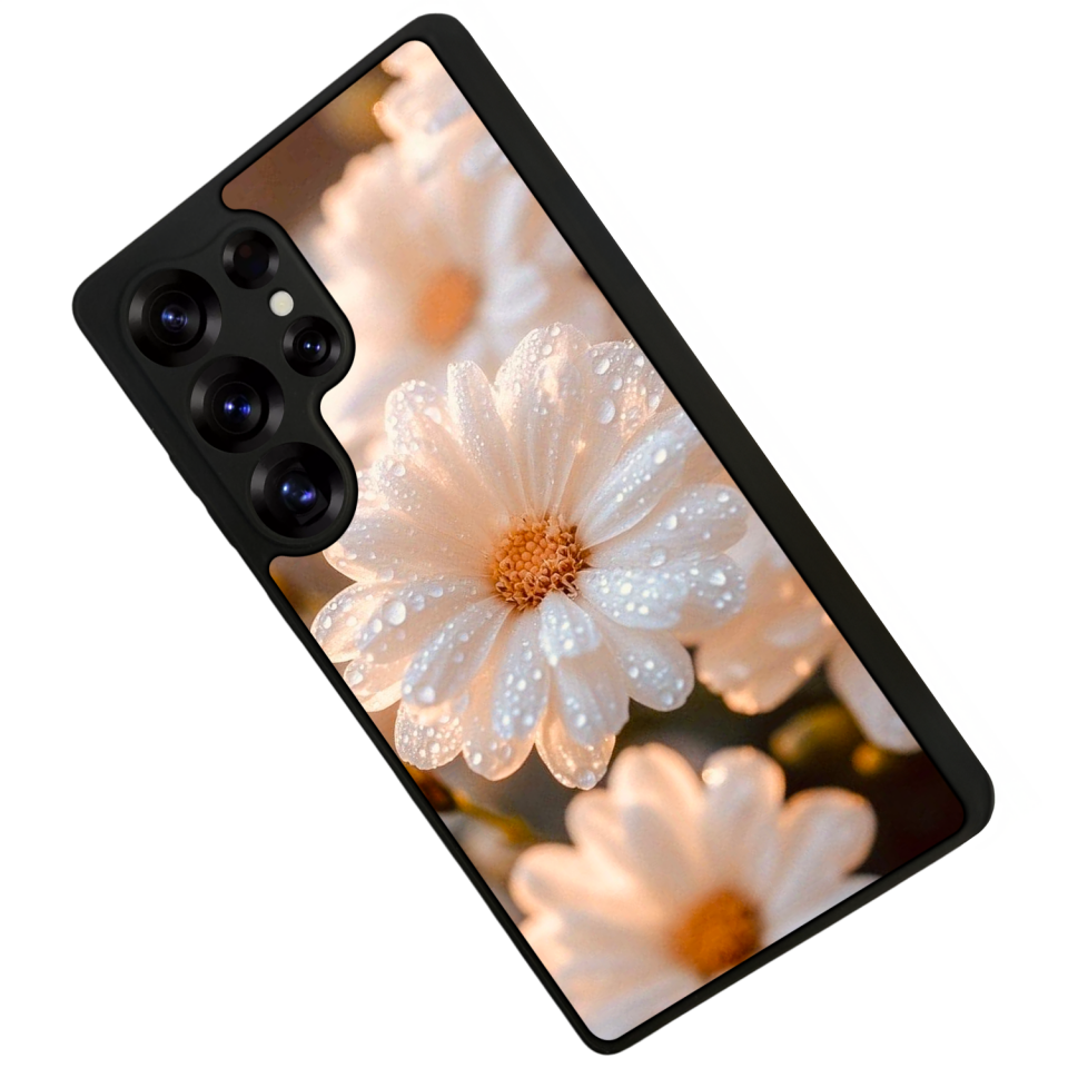 Samsung Galaxy S25 Ultra Uyumlu Cicek Tasarımlı Glossy Premium Kılıf