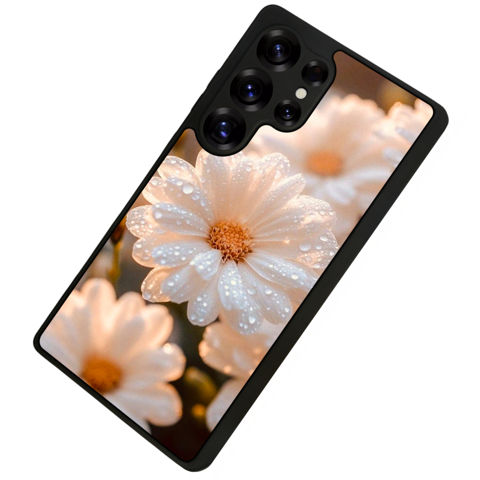 Samsung Galaxy S25 Ultra Uyumlu Cicek Tasarımlı Glossy Premium Kılıf