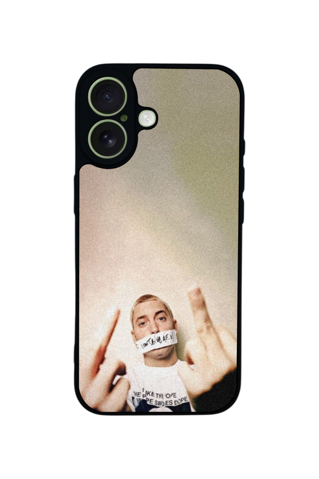 iPhone 17 Uyumlu Eminem Tasarımlı Glossy Premium Kılıf