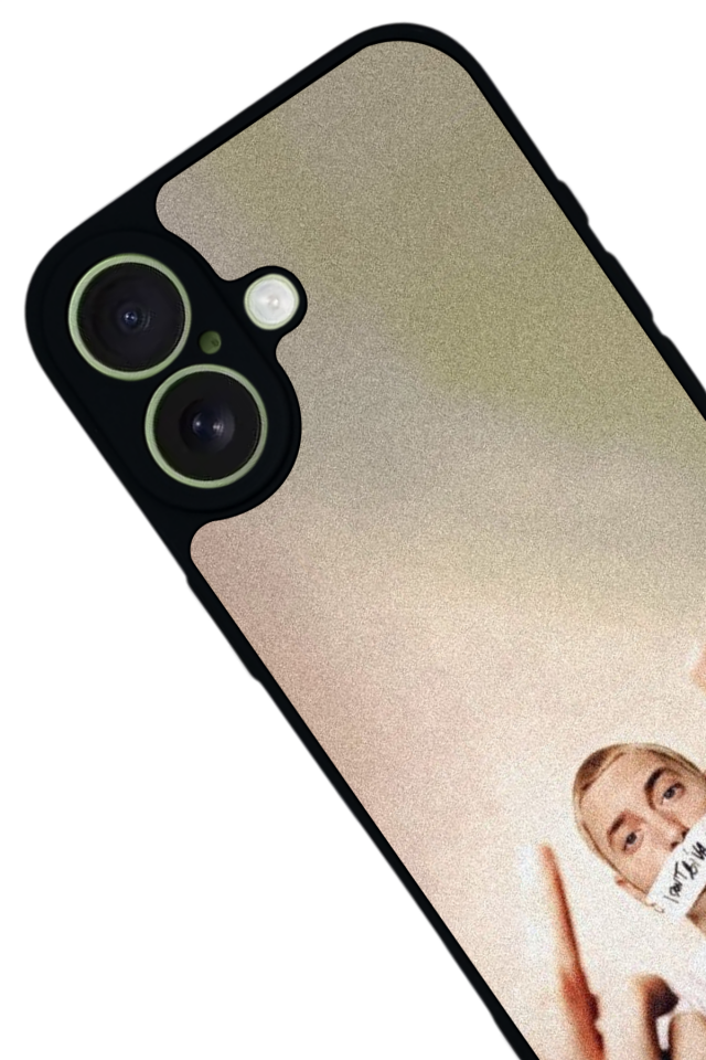 iPhone 17 Uyumlu Eminem Tasarımlı Glossy Premium Kılıf