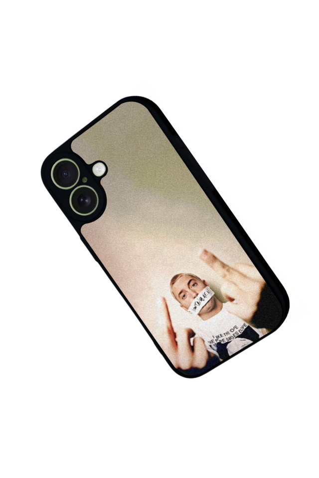 iPhone 17 Uyumlu Eminem Tasarımlı Glossy Premium Kılıf