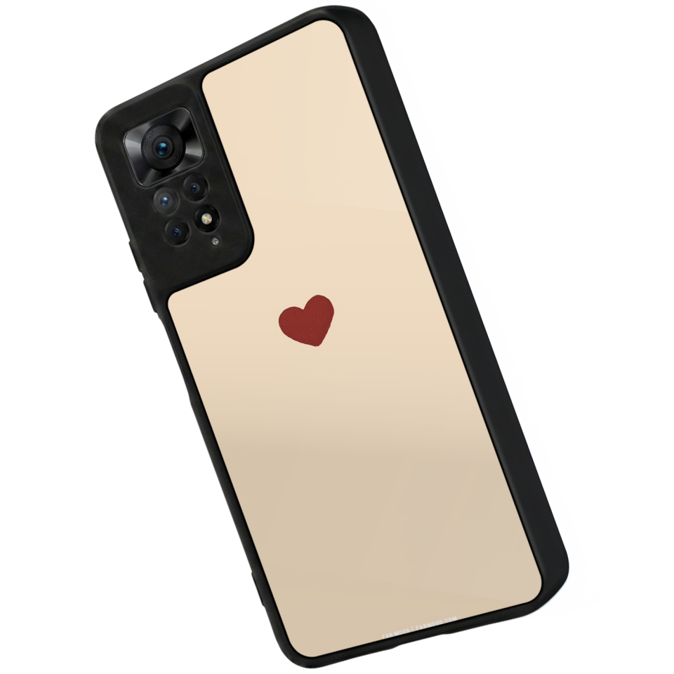 Xiaomi Redmi Note 12 Pro Uyumlu Kalp Love Tasarımlı Glossy Premium Kılıf