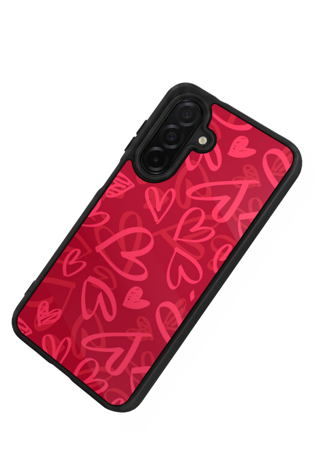 Samsung Galaxy A26 Uyumlu Kalp Love Tasarımlı Glossy Premium Kılıf