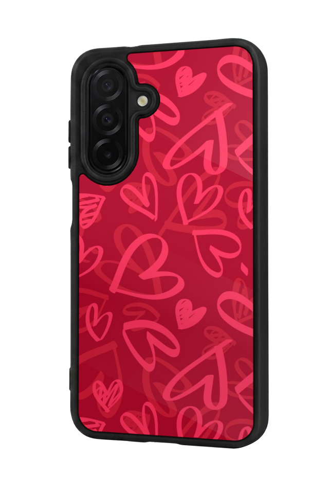 Samsung Galaxy A26 Uyumlu Kalp Love Tasarımlı Glossy Premium Kılıf