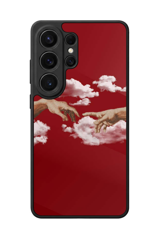 Samsung Galaxy S26 Ultra Uyumlu Kirmizi Tasarımlı Glossy Premium Kılıf