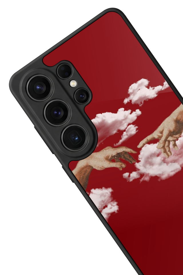 Samsung Galaxy S26 Ultra Uyumlu Kirmizi Tasarımlı Glossy Premium Kılıf