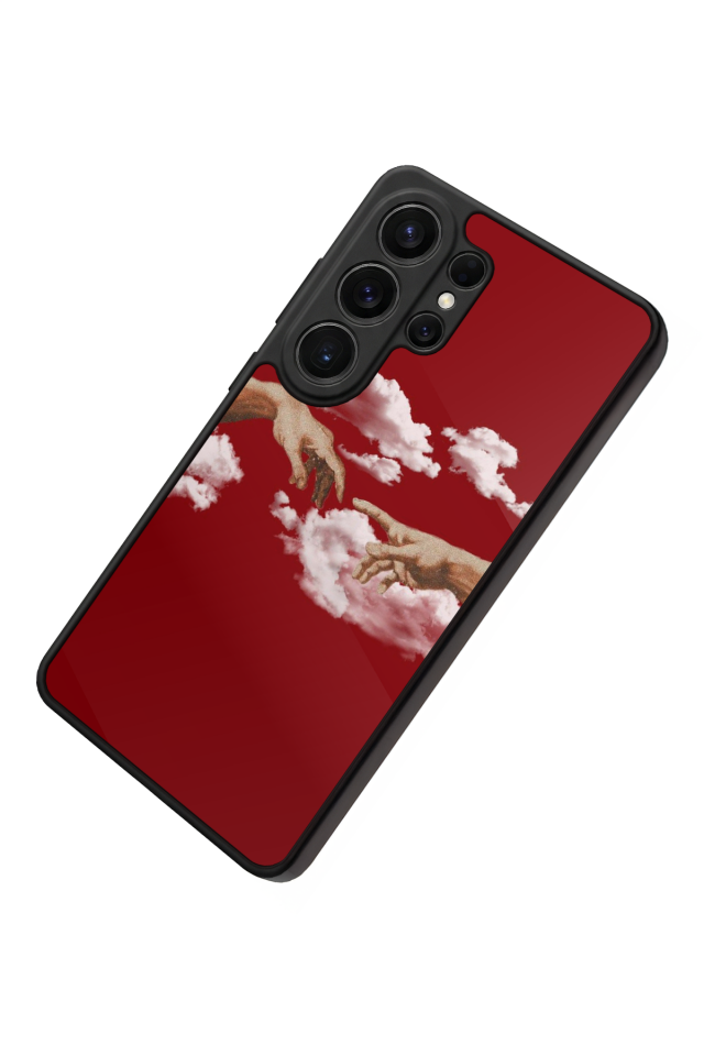 Samsung Galaxy S26 Ultra Uyumlu Kirmizi Tasarımlı Glossy Premium Kılıf